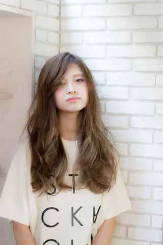 ロング カラー パーマ 髪質改善、縮毛矯正 店長浅野太郎のヘアスタイル