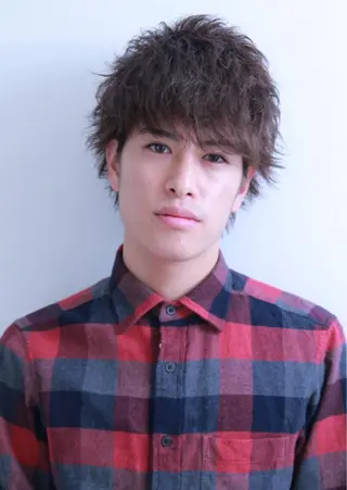 ショート カラー メンズ メンズヘア特化 崎田 成人のヘアスタイル