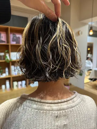 ショート パーマ ボブ/ショート 吉田竣のヘアスタイル