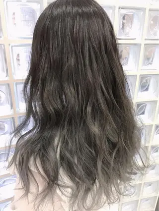 セミロング カラー パーマ ヘアアレンジ メンズ 神山 昌子のヘアスタイル