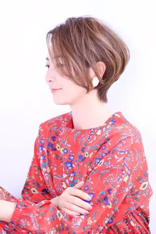 ショート カラー 大人女性のショート ・ボブ✂︎沼尻典祥のヘアスタイル
