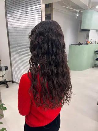 ロング パーマ ロングパーマ/ボブ/ 表参道/aoba🩵のヘアスタイル