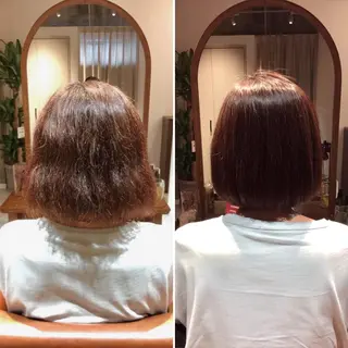ミディアム パーマ Holidays sharesaronのヘアスタイル