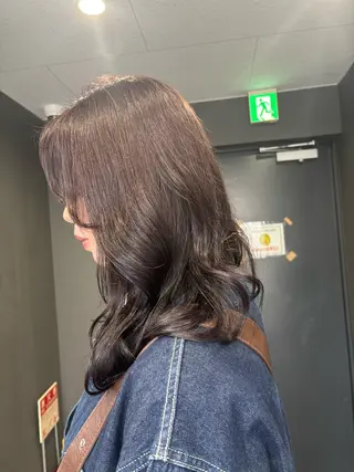 ミディアム カラー 🎼レイヤー/透明感 カラー/nene♬のヘアスタイル