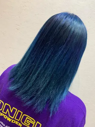 セミロング カラー 天野 開のヘアスタイル