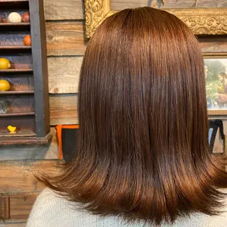 ミディアム 川崎 かなでのヘアスタイル