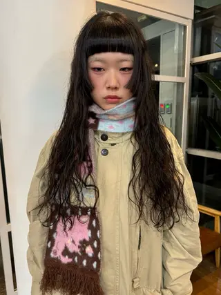 ロング パーマ ito suzuco @suc__asのヘアスタイル