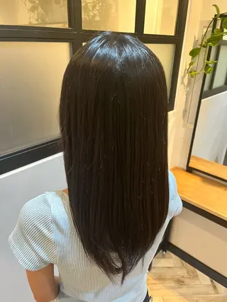 ミディアム パーマ Luna🌙 艶カラーのヘアスタイル