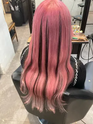 カラー ✨最安値✨エクステ カラー🌼つきな🌼のヘアスタイル