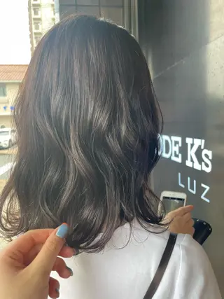 セミロング 🍒serika 暖色カラー 🍒のヘアスタイル