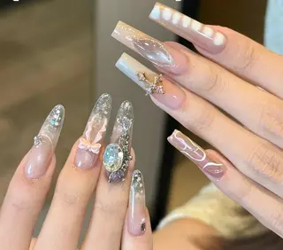 ネイル By moonネイル 🌷ワンホン/韓国風のネイルデザイン