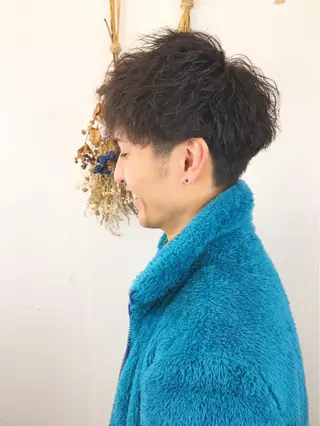 パーマ メンズ メンズサロン アソビ元町のヘアスタイル
