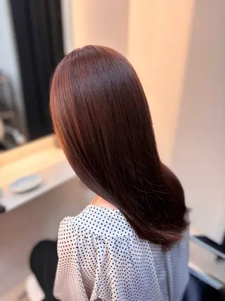 セミロング カラー 藤井 ユウキのヘアスタイル