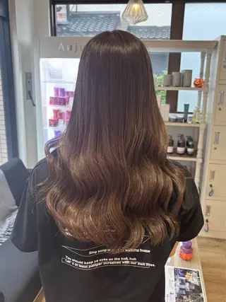 ロング カラー にゅーかわいいヘア♡ おがわゆいり౨ৎのヘアスタイル