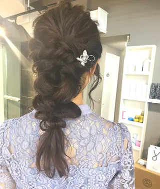 カラー ヘアアレンジ ネイル マツエク・マツパ 透明感カラー🤎 ゆりのヘアスタイル