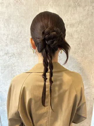 ヘアアレンジ 横浜ハイトーン‪ エクステ/あやかのヘアスタイル