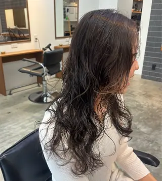 ロング 心美/ブリーチなし 透明感カラーのヘアスタイル