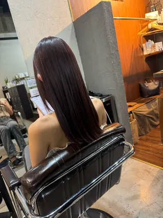 ロング カラー 幕田 希耀美のヘアスタイル