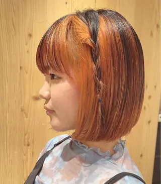 ショート カラー スキバサミを使わない カット🌼唯🌼のヘアスタイル