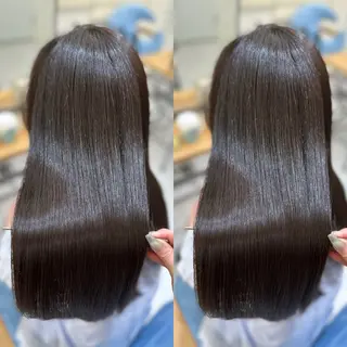 ロング カラー 髪質改善🩵縮毛矯正 代々木/木下のヘアスタイル