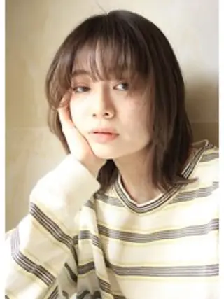 ミディアム 上野 泰誠のヘアスタイル