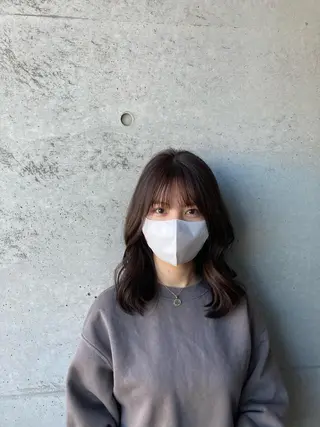 ミディアム はまべ です☆のヘアスタイル