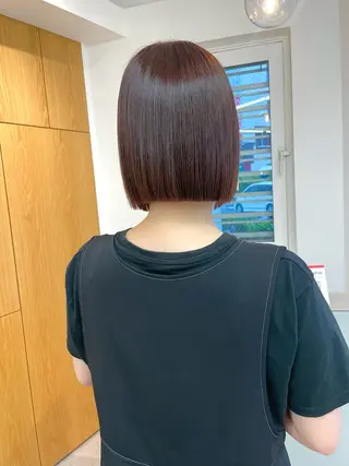 ショート Misaki /ボブ/縮毛矯正のヘアスタイル