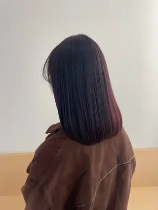 ミディアム カラー イヤリングカラー特化 🎀於曽能実夢のヘアスタイル