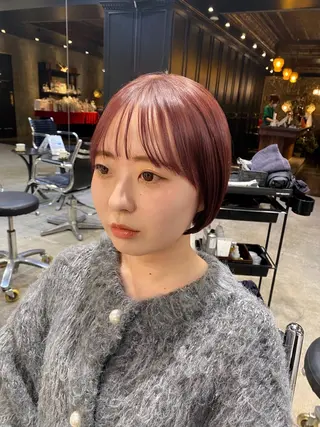 ショート カラー 透明感カラー🌿 グレージュ🐺陽介のヘアスタイル