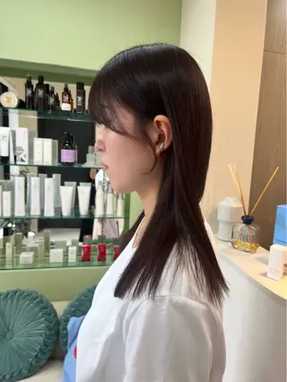 ロング カラー 中村 佳歩のヘアスタイル