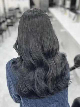 ロング カラー 髪質改善Ⅰ透明感 艶カラーⅠたつやのヘアスタイル