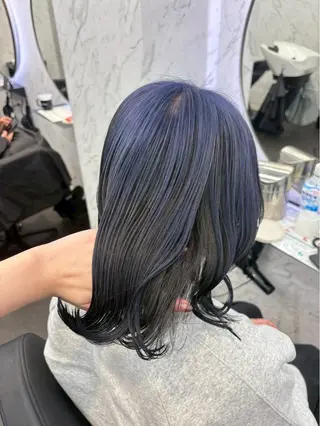 カラー ⋆✦ Leon カット¥1100のヘアスタイル