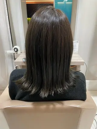 ミディアム カラー ハッシュカット 暖色カラー/伊藤菜月のヘアスタイル