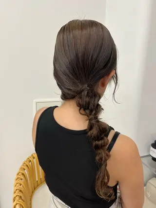 ヘアアレンジ 暖色ブリーチ ⭐️honokaのヘアスタイル