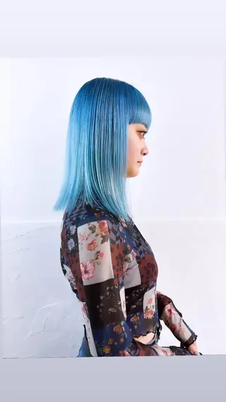 ミディアム カラー ハイトーン特化サロン 代表　中谷蓮のヘアスタイル