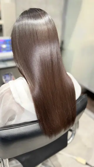 ロング ドライ カット✂️髪質改善のヘアスタイル
