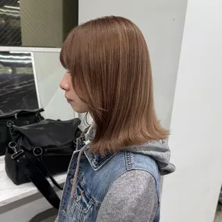 ミディアム カラー 🍀ブリーチ/艶カラ ー🍀 コイケのヘアスタイル