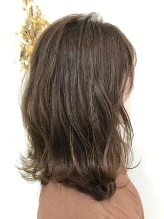 セミロング カラー 【髪質改善】 梅田　聡のヘアスタイル