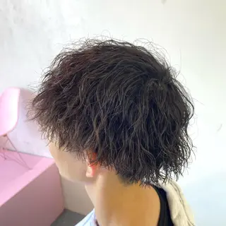 パーマ メンズ メンズ特化/パーマ/ ブリーチ/福島 千颯のヘアスタイル