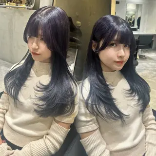 ロング カラー レイヤーカット/ 縮毛矯正🇰🇷早坂のヘアスタイル