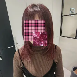 ミディアム カラー 神戸/𝔅𝔈ℭ𝔎 /𝔪𝔦𝔶𝔲のヘアスタイル