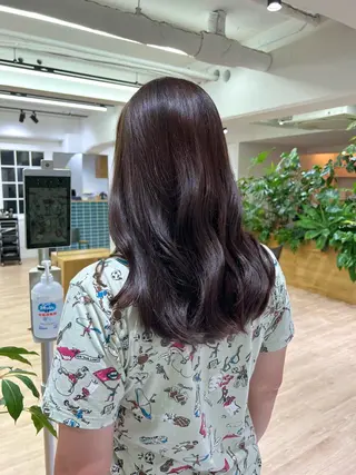 ロング 艶ベージュ/オリーブ カラー🫒airiのヘアスタイル