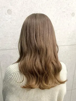 ロング カラー レイヤー ハイトーン 暖色⭐︎KANAKOのヘアスタイル