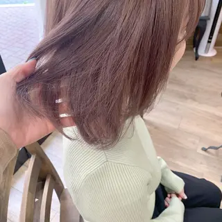 ミディアム カラー 酸性縮毛矯正 梅田茶屋町 Juriのヘアスタイル