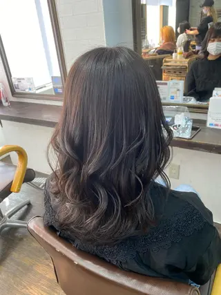 セミロング カラー 🎀艶ブリーチカラー 🎀Fan.🎀秋山のヘアスタイル