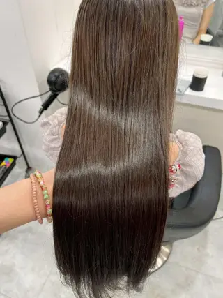 カラー 艶質感🫧透明感 銀座美容室のヘアスタイル