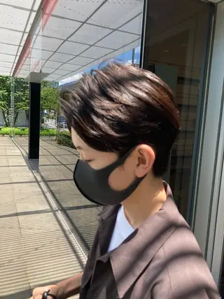 ショート パーマ メンズ 🌟東銀座マンツーマ ン🌟タカナシのヘアスタイル
