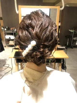 ミディアム 阿部 玲奈のヘアスタイル