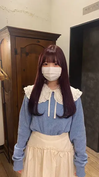 ロング カラー 透明感カラー 🦙なりたりみのヘアスタイル