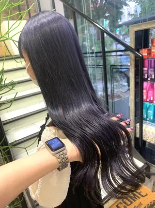 ロング カラー メンズパーマ 新宿 yudaiのヘアスタイル